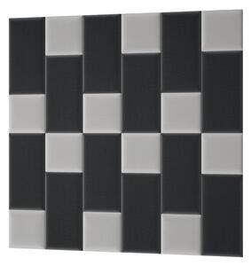 Set panelov na stenu 180x180 VALERIO - svetlo šedý / tmavo šedý