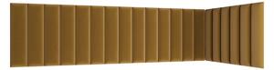 Set čalúnených panelov 210x90x60 VALERIO - horčicový