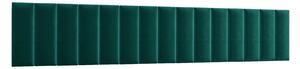 Set čalúnených nástenných panelov 300x60 VALERIO - zelený
