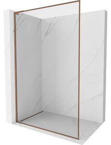 Mexen, Mexen Kioto-XF L sprchová stena s rámom 60 x 202 cm, transparentná 10 mm, ružové zlato - 800-060-174-60-00-XF