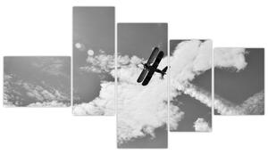 Obraz letiaceho lietadla (Obraz 150x85cm)