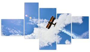 Obraz letiaceho lietadla (Obraz 150x85cm)