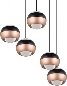 Trio SELECT 344430532 LED závesné stropné svietidlo ORBIT | 5x8W integrovaný LED zdroj | 5x960lm | 2300+3000+4000K