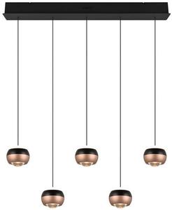 Trio SELECT T344410532 LED závesné stropné svietidlo ORBIT | 5x8W integrovaný LED zdroj | 5x960lm | 2300+3000+4000K