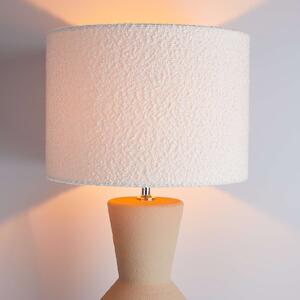 FREJA Stolná lampa s keramickým podstavcom 85 cm - béžovo-biela