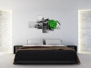 Abstraktný obraz ruže (Obraz 150x85cm)