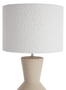 FREJA Stolná lampa s keramickým podstavcom 85 cm - béžovo-biela