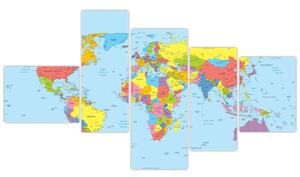 Mapa sveta - obraz (Obraz 150x85cm)