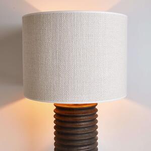 GROOVED Stolná lampa 72 cm - čierna/krémová
