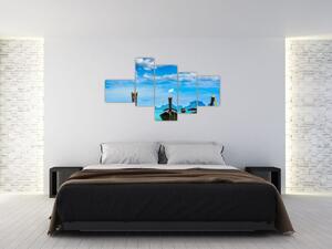 Loďky na mori, obraz (Obraz 150x85cm)