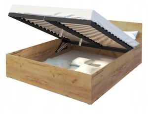 GL Jednolôžková posteľ s úložným priestorom Buster 120x200 - dub craft