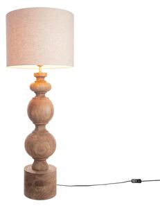 ÉCHECS Stolná lampa s podstavcom z mangového dreva 110 cm