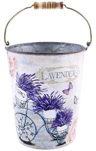 Dekoračné vedierko Lavender Paris (Bytová dekorácia vintage)