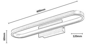 Rabalux 75114 - LED osvetlenie zrkadla do kúpeľne ODRAN LED/15W/230V IP44 40 cm