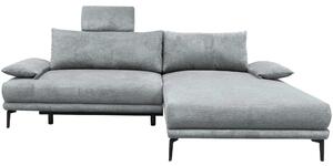 ROHOVÁ SEDAČKA, textil, sivá MID.YOU - Sedačky, Online Only