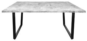 Loft jedálenský stôl sivý
