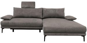 ROHOVÁ SEDAČKA, textil, sivohnedá MID.YOU - Sedačky, Online Only