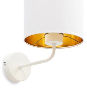Nástenná moderná lampa VESPILLO - biela / zlatá