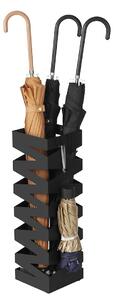 Kovový stojan na dáždniky Loft Black, 49x15,5 cm