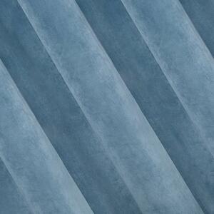 Zamatový záves Ria svetlo-modrý 140x270cm na páske