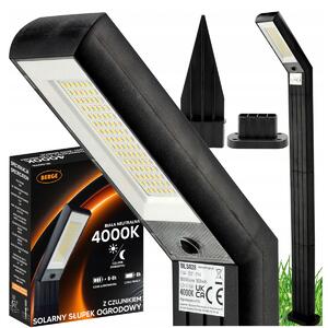 ECOLIGHT Solárna LED záhradná lampa, 2 v 1, silná + nastaviteľná
