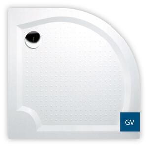 GELCO - VIVA90 sprchová vanička z liateho mramoru, štvrťkruh, 90x90cm, R550 GV559