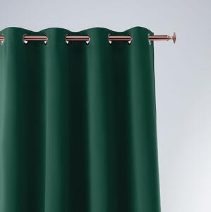 Fľaškovo zelený záves jednofarebný Aura 140x260cm
