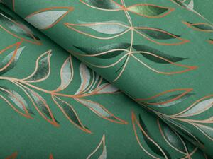 Biante Bavlnená obliečka na vankúš Sandra SA-435 Popínavé listy na zelenom 30 x 50 cm