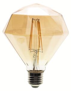 Dekoračná LED žiarovka E27 teplá 2700k 4w 280 lm diamond jantárová