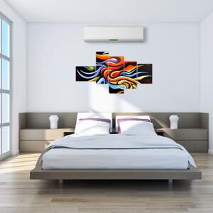 Abstraktné umenie - obraz (Obraz 150x85cm)