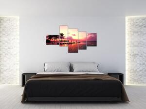 Západ slnka v exotike - obraz (Obraz 150x85cm)