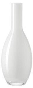 LEONARDO Sklenená váza Beauty biela, 18 cm