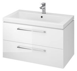Kúpeľňová skrinka s umývadlom Cersanit LARA 79,4x46x44,7 cm biela lesk S801-149-DSM