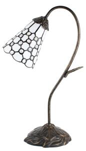 Tiffany stolná lampa WHITE 17*48