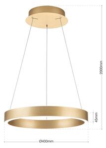 Orion- LED stmievateľný luster na lankách KOLK LED/40W/230V 2700/3000/4000K pr. 40 cm zlatá