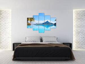 Moderný obraz - raj pri mori (Obraz 150x105cm)