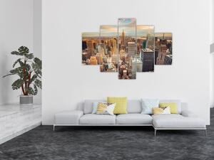 Moderný obraz do bytu - mrakodrapy (Obraz 150x105cm)