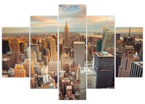 Moderný obraz do bytu - mrakodrapy (Obraz 150x105cm)