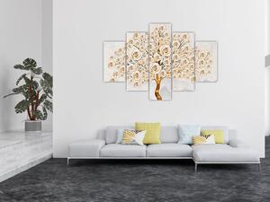 Zlatý strom - moderný obraz (Obraz 150x105cm)