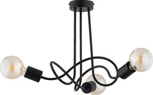 Prisadený luster WINGO 3xE27/15W/230V čierna