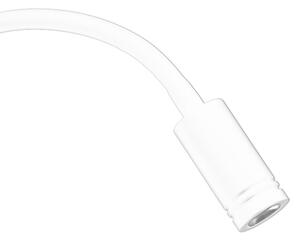 LED flexibilná nástenná lampička s USB BASE LED/8W + LED/2W/230V biela