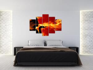 Obraz - žena v ohni (Obraz 150x105cm)