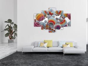 Obraz maľovaných gulí (150x105 cm)