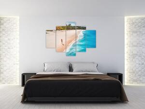 Obraz - Plážový beh (150x105 cm)