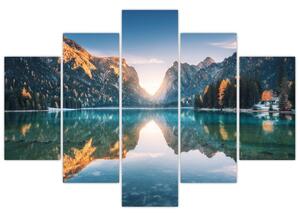 Obraz - Horské jazero (150x105 cm)