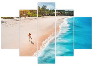 Obraz piesočné pláže - obrazy do bytu (Obraz 150x105cm)