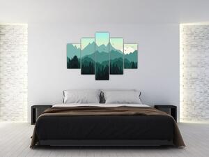Obraz do obývačky - hory (Obraz 150x105cm)