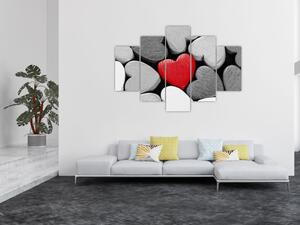 Červené srdce - obrazy na stenu (Obraz 150x105cm)