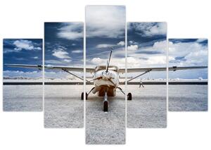Obraz lietadla pred štartom (Obraz 150x105cm)