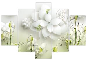 Moderný obraz - kvety (Obraz 150x105cm)